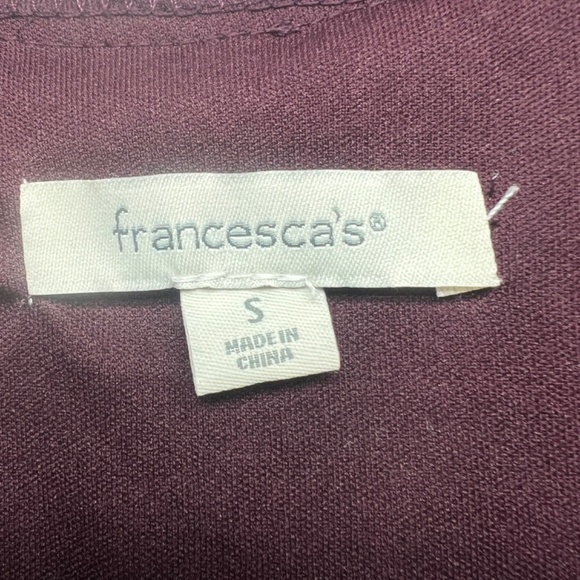 Francesca's Floral Party Event Romantic True Wrap Dress Womens Size Small Lined - Picture 2 of 13